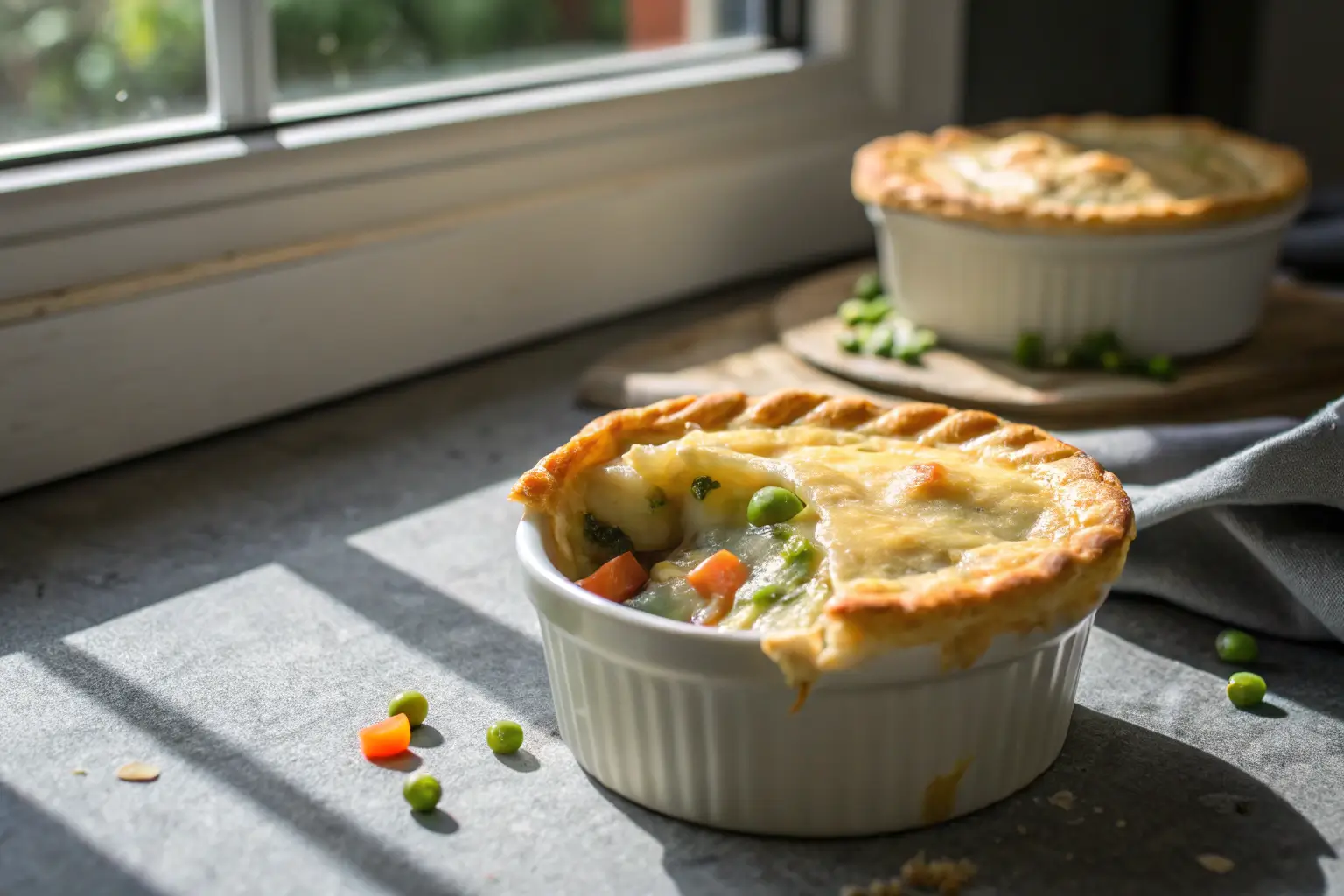 Creamy Vegetable Pot Pie Recipe for Cozy Nights 2 Creamy vegetable pot pie with golden crust and vegetable filling