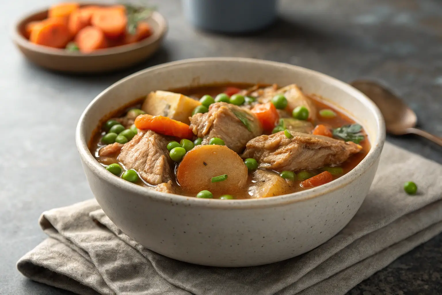 Hearty Slow Cooker Chicken Stew for Cozy Weekend Dinners 2 Hearty slow cooker chicken stew with vegetables in bowl