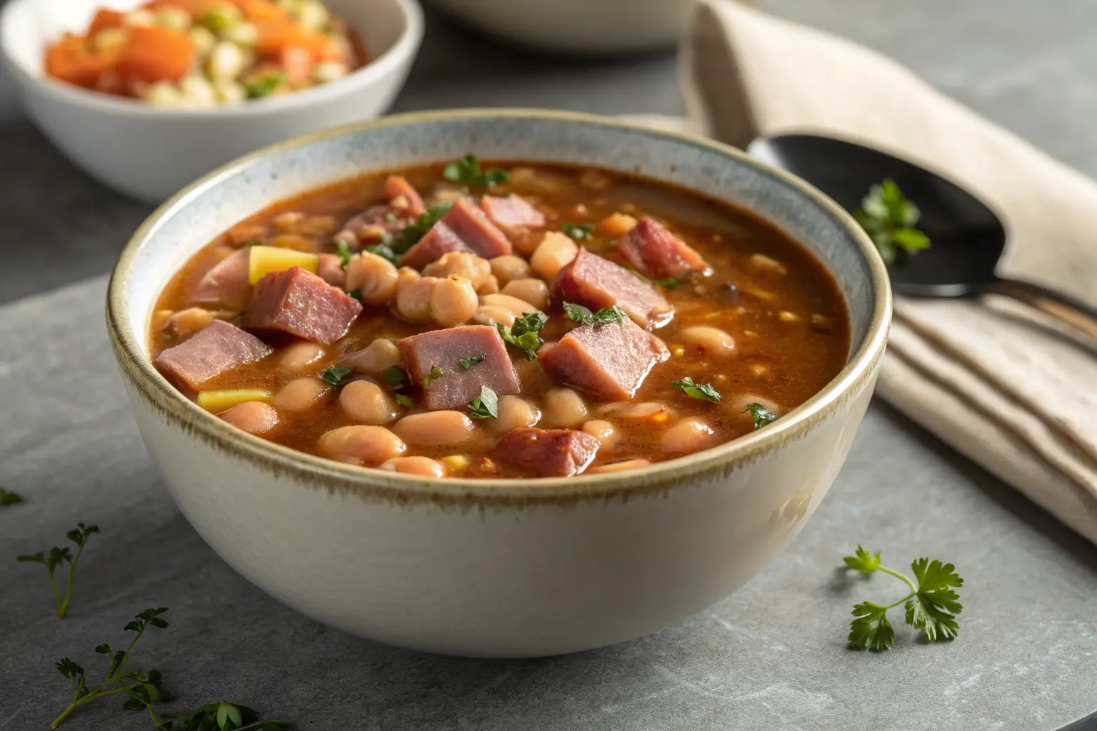 Homemade Canned Soup: Bean and Ham for Cozy Winters