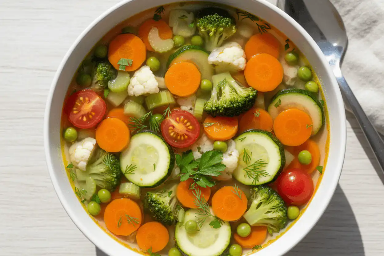 8-Hour Flavorful Slow Cooker Vegetable Soup (So Creamy) 2 flavorful slow cooker vegetable soup