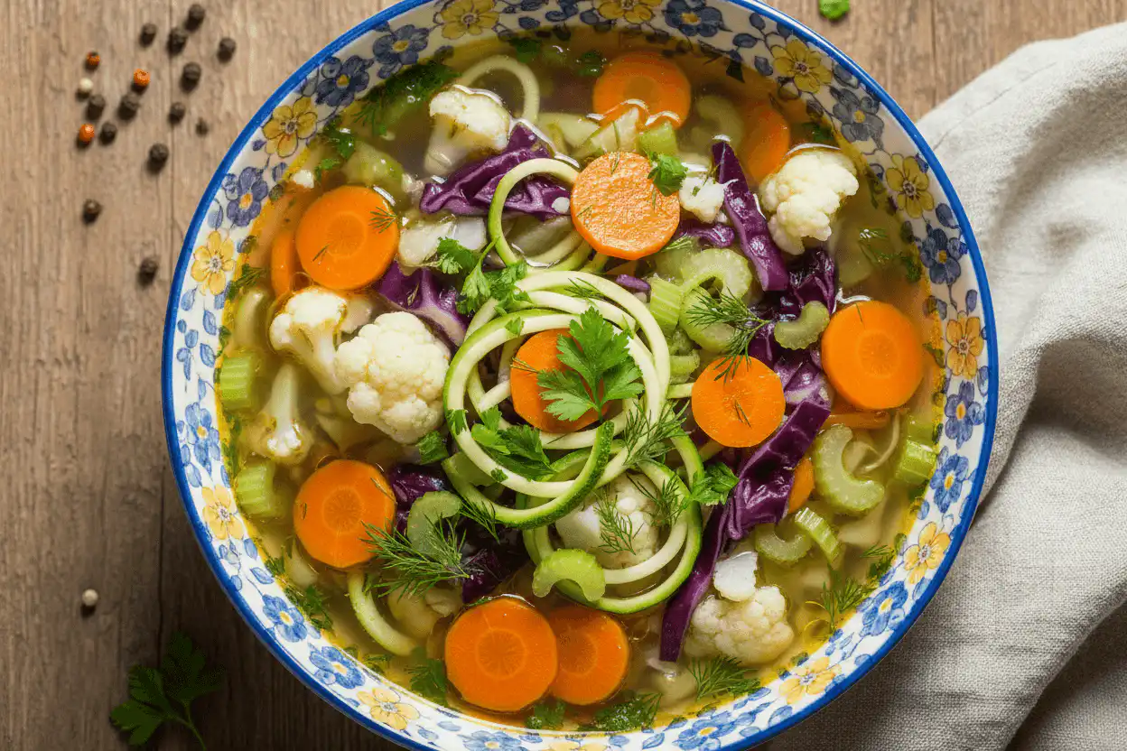 Weight Loss Soup | Healthy Cabbage & Cauliflower Crockpot Recipe (Game Changer) 2 nourishing weight loss soup