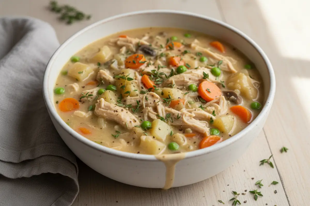 Easy Chicken Pot Pie Soup in 30 Minutes 2 Chicken Pot Pie Soup in 30 Minutes