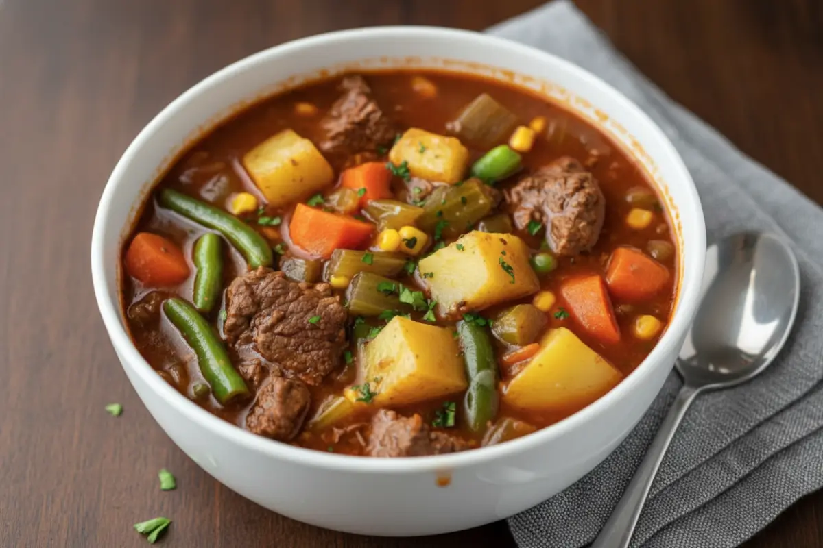 Easy Crockpot Beef Soup in 6 Hours That Warms Your Soul-image