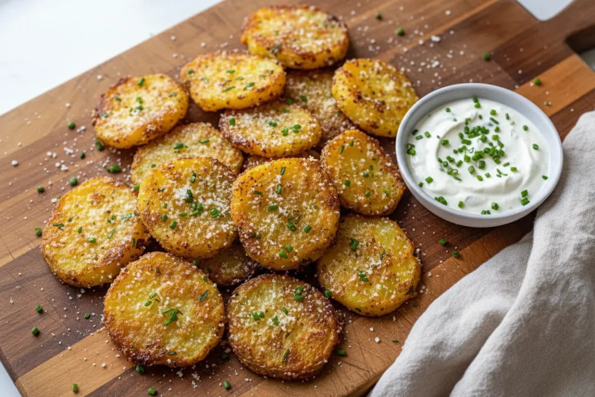 Easy Crispy Smashed Potatoes With Dip (45-Min) 2 Easy Crispy Smashed Potatoes With Dip