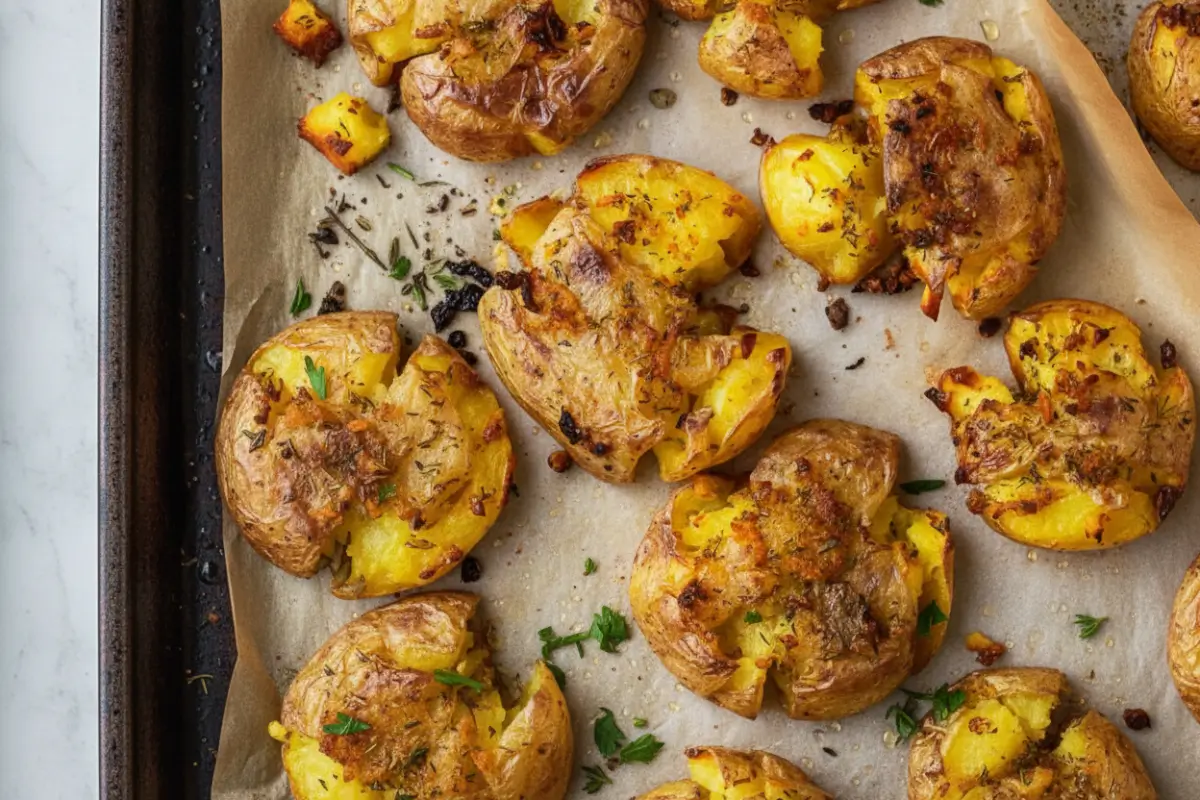 Easy Minutes Crispy Smashed Potatoes In Oven 2 Minutes Crispy Smashed Potatoes In Oven