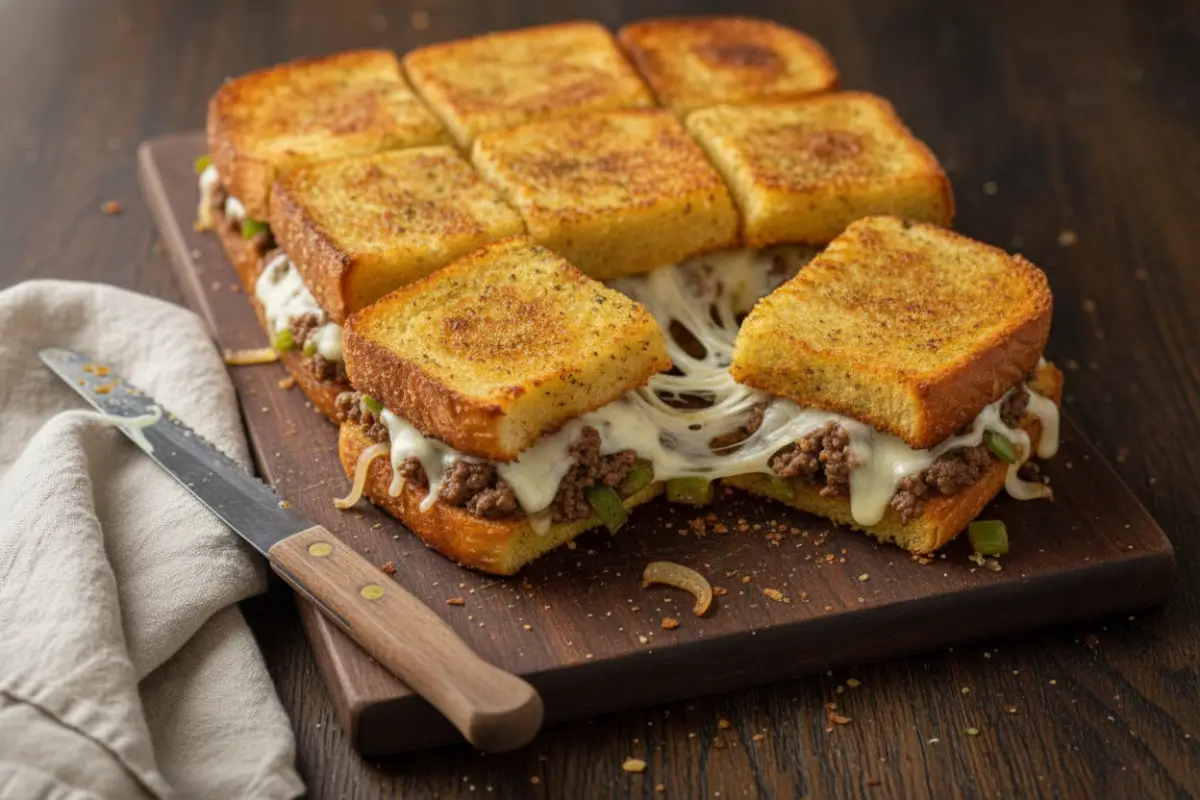 Easy Philly Cheesesteak Sliders with Ground Beef 2 Philly Cheesesteak Sliders with Ground Beef (My Secret Trick)