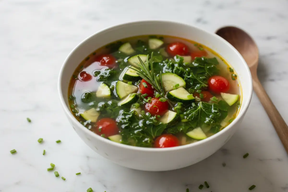 Easy Veggie Based Soup Packed with Protein (50 Min)