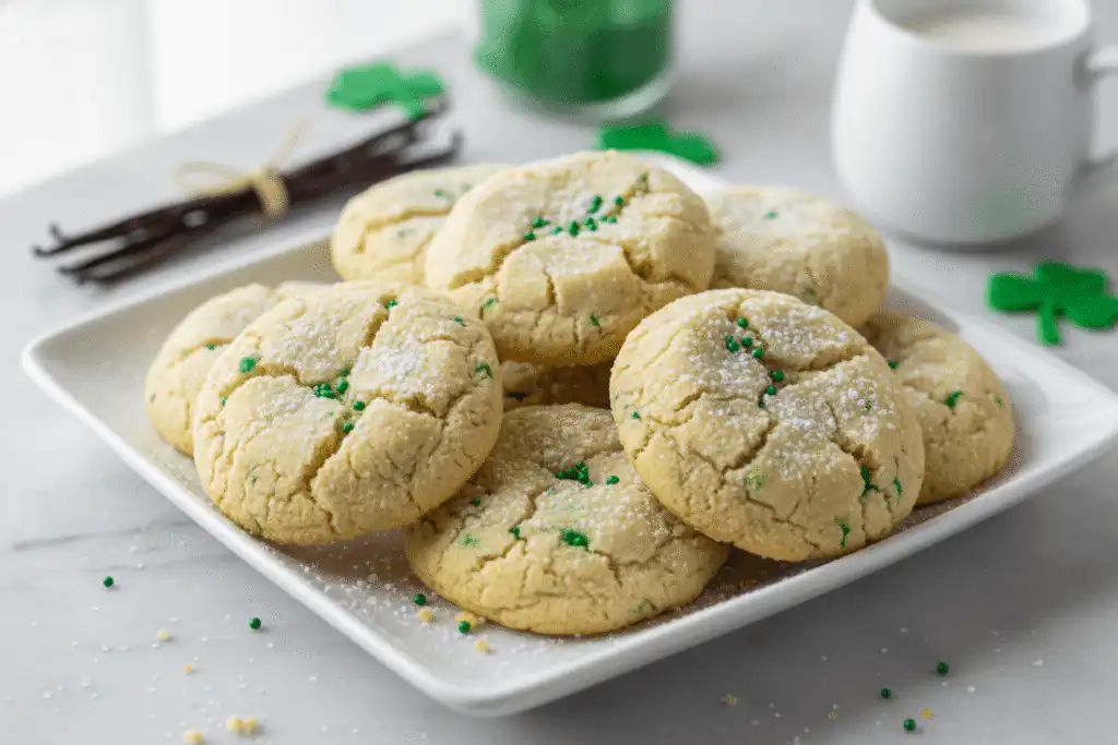 Vanilla Bean St. Patrick's Day Cookies