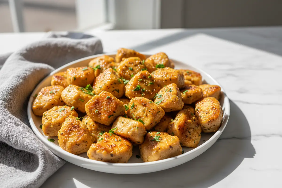 15-Minute Garlic Butter Chicken Bites (One Pan!)