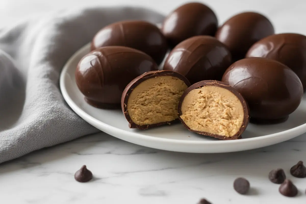 Homemade Chocolate Peanut Butter Eggs (Easy No-Bake Treat!)