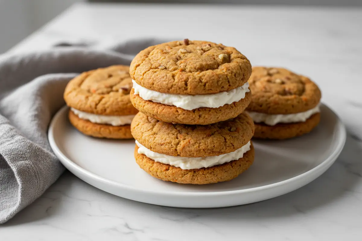 stuffed carrot cake cookies