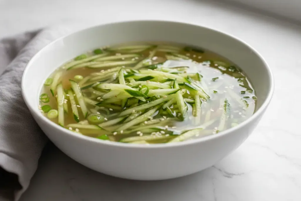 korean cold cucumber soup