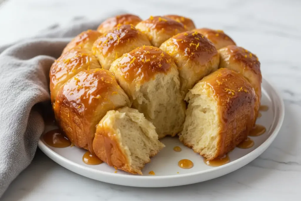 orange monkey bread overnight citrus caramel rolls