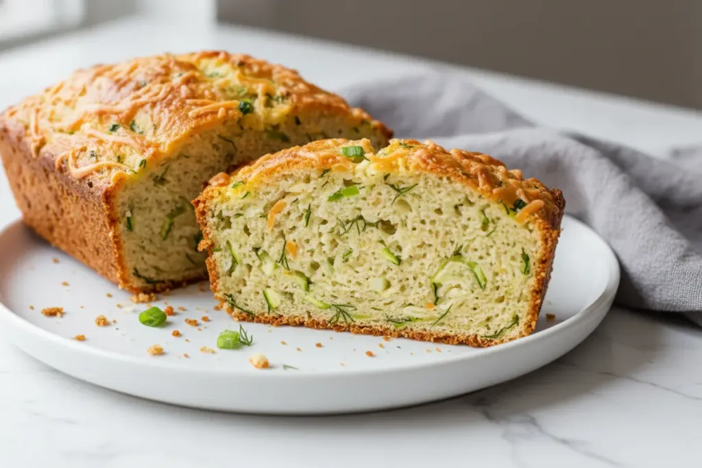 savory zucchini cheddar bread
