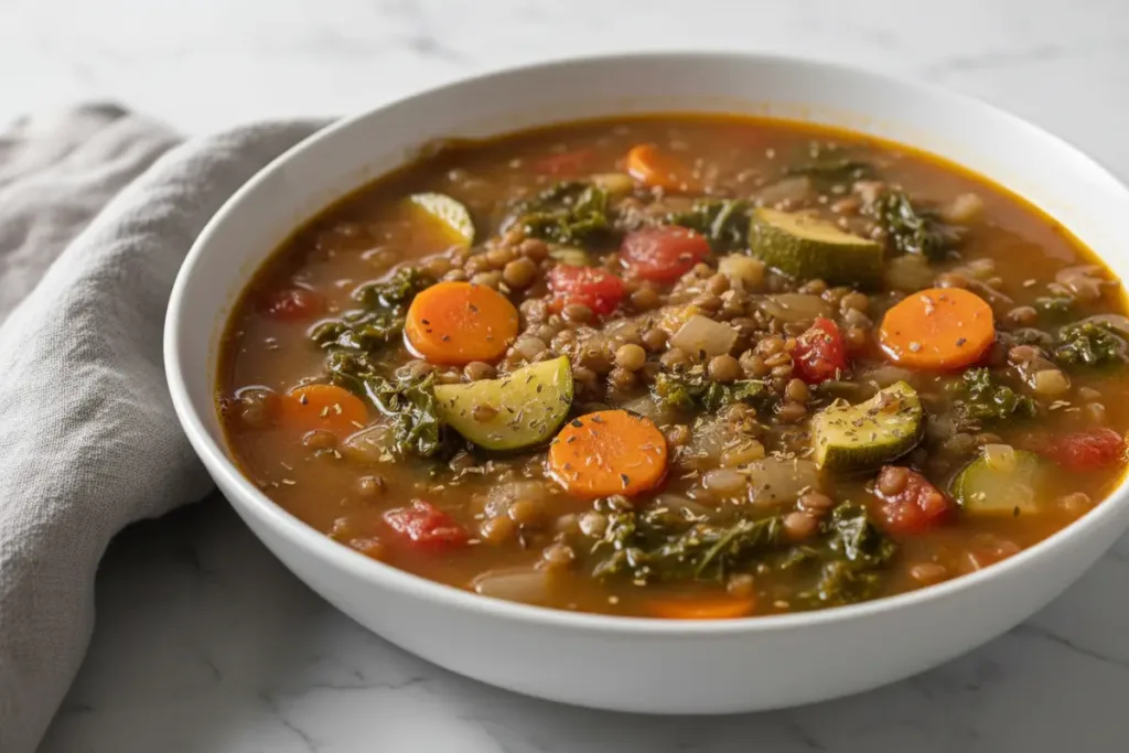 zucchini lentil soup